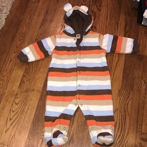 Fleece one-piece bunting